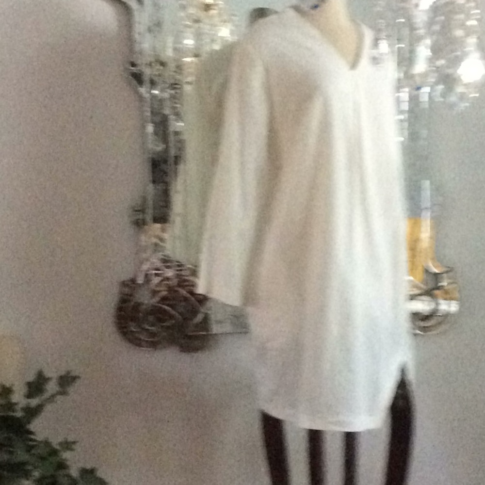 NEW White XXL Miss Look boho shift